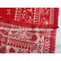 2015 Новый Coming Fashion Promotional Red Color Jacquard Pattern Оптовые женские шарфы